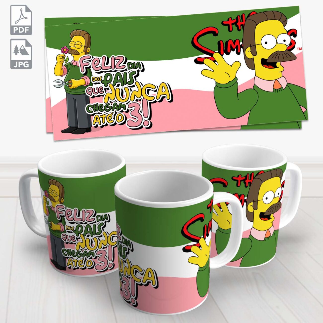 caneca dia dos pais simpsons 3