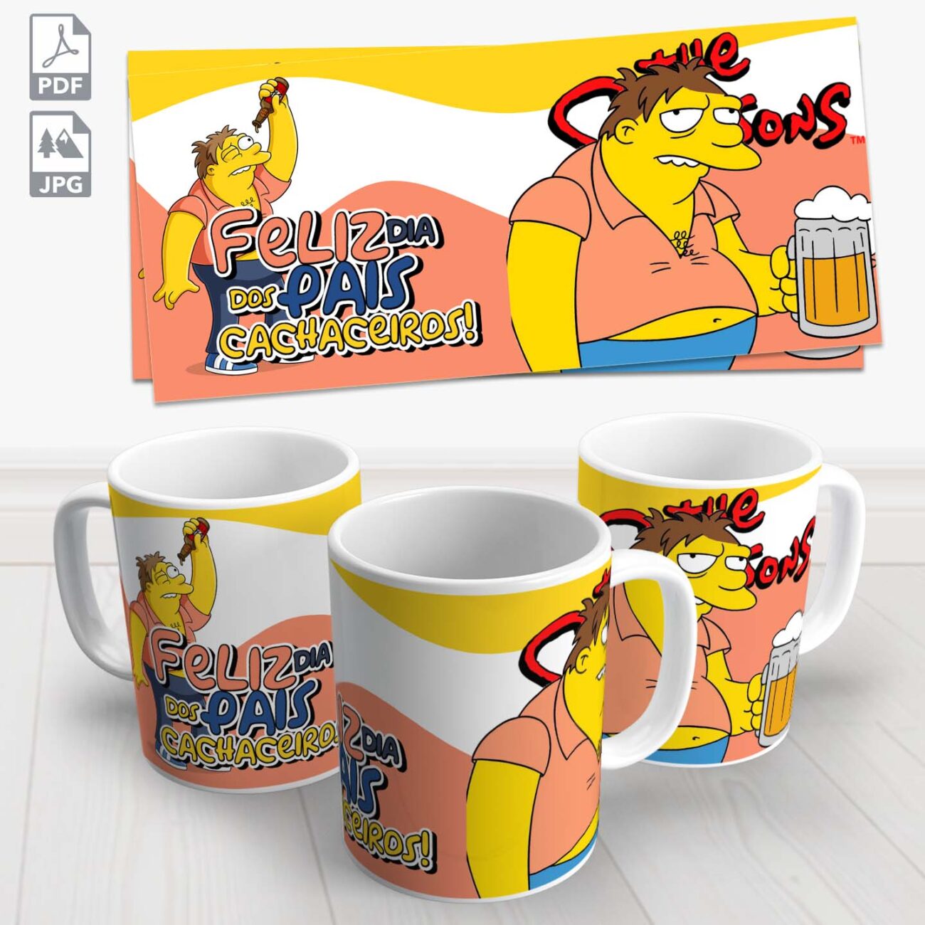 caneca dia dos pais simpsons 4