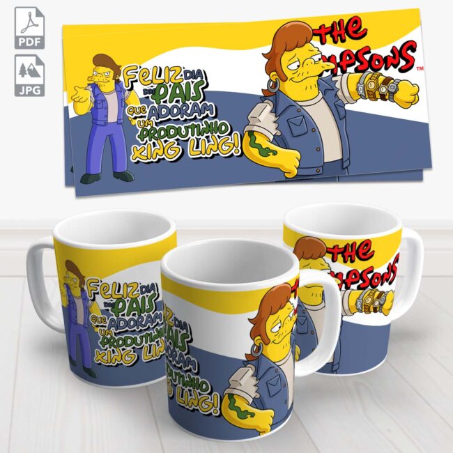 caneca dia dos pais simpsons 5