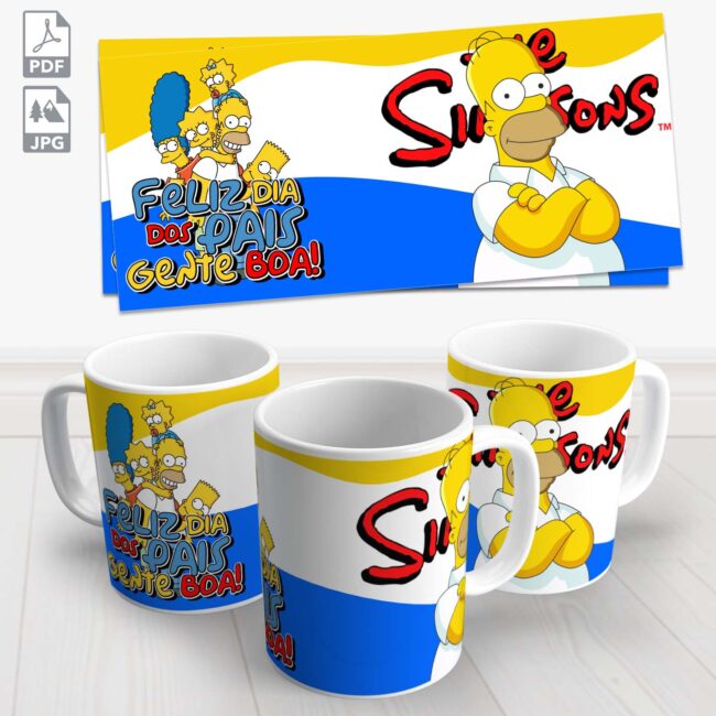 caneca dia dos pais simpsons 7