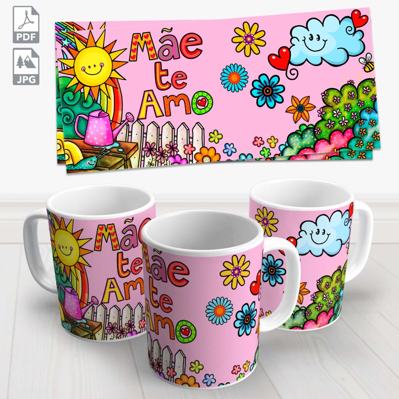 caneca dias das maes colors 3