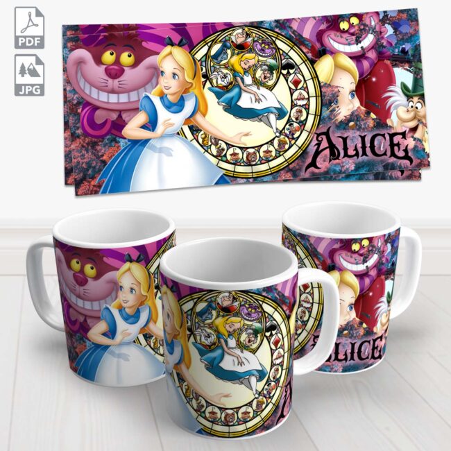 caneca disney alice