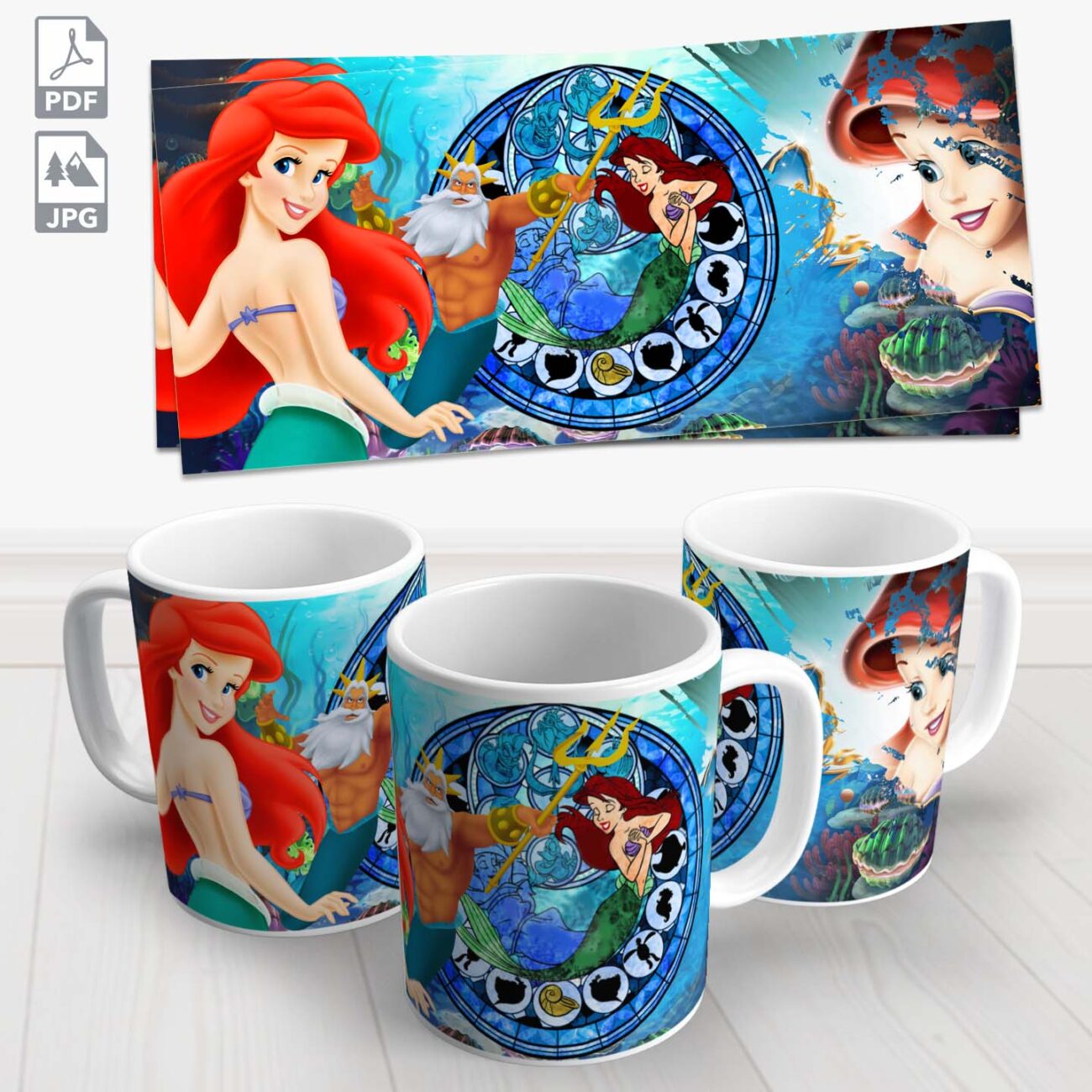 caneca disney ariel