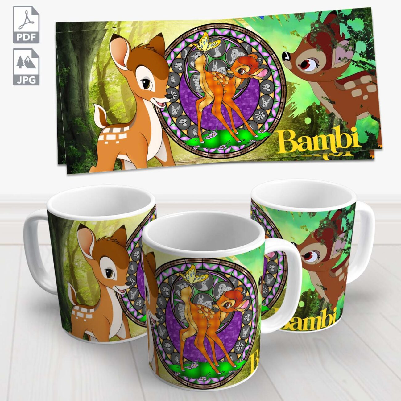 caneca disney bambi