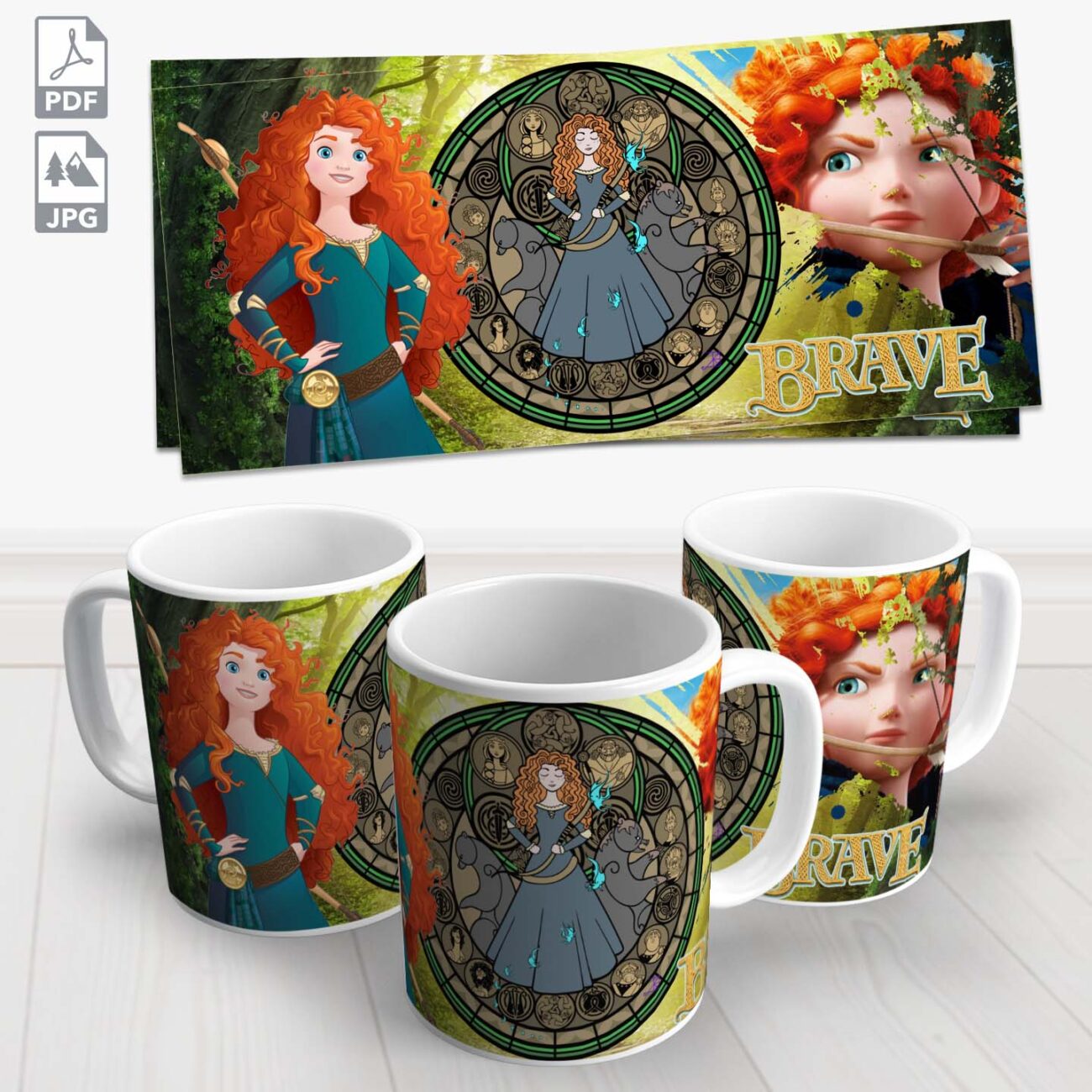 caneca disney merida