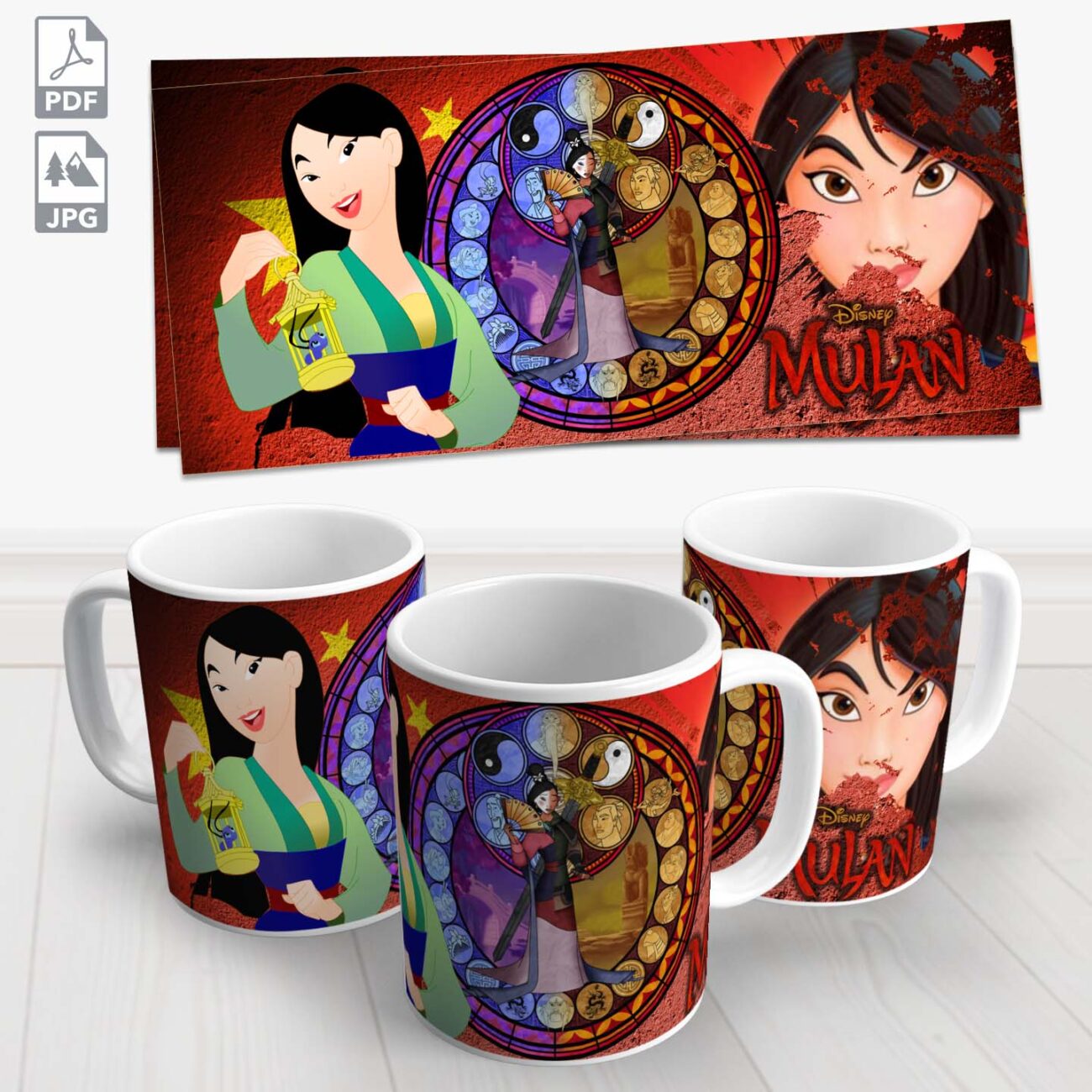 caneca disney mulan