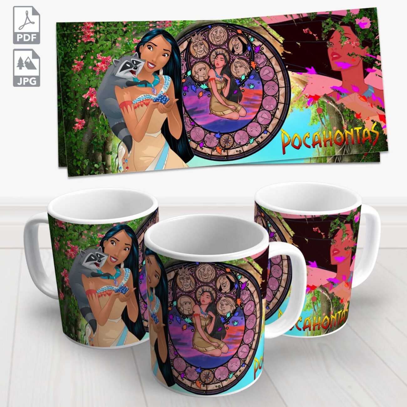 caneca disney pocahontas