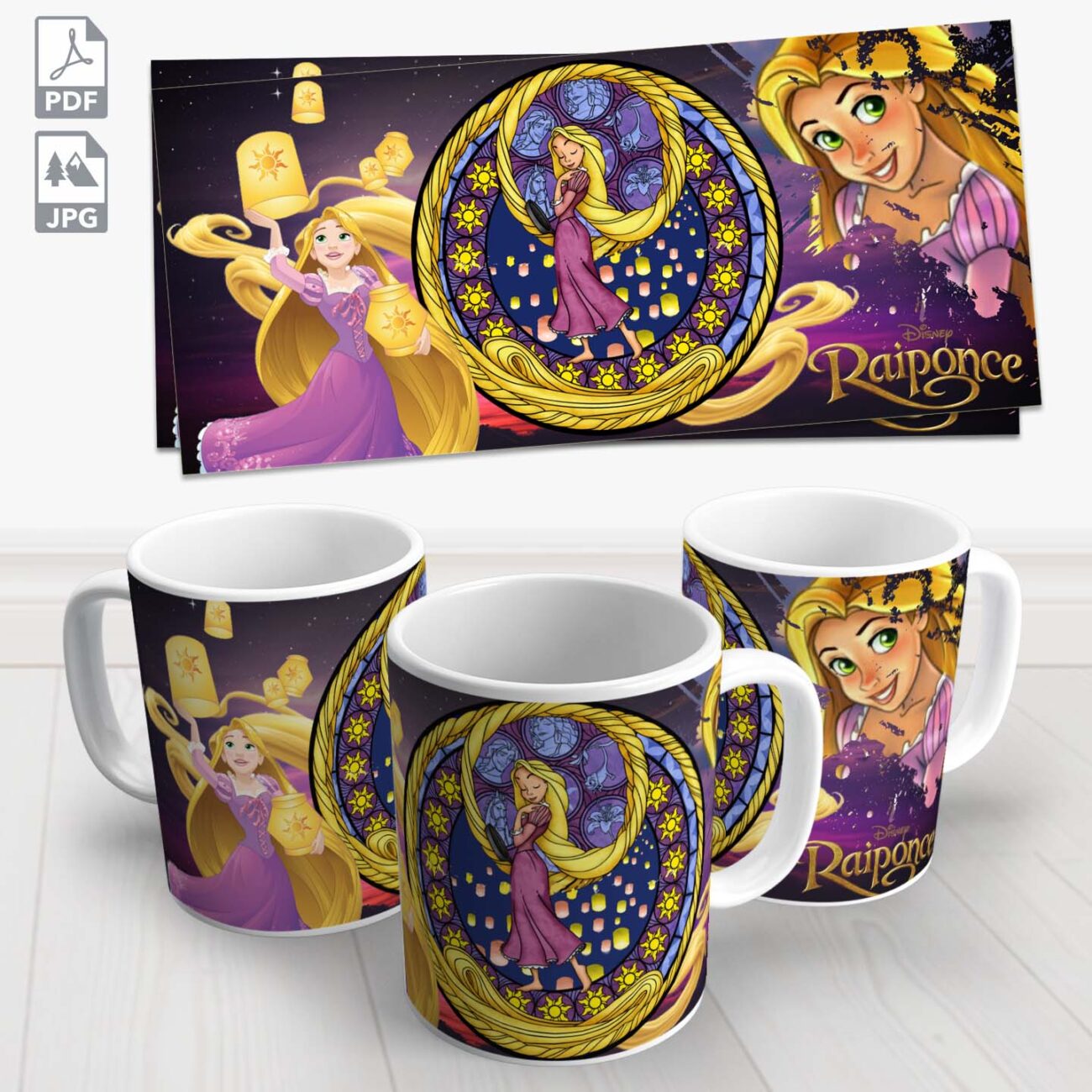 caneca disney rapunzel