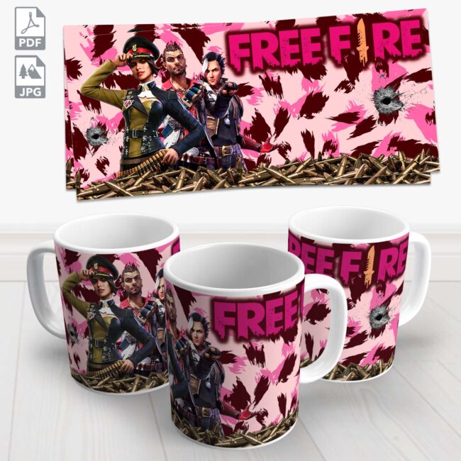 caneca free fire 1