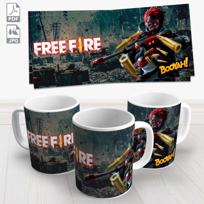 caneca free fire 5