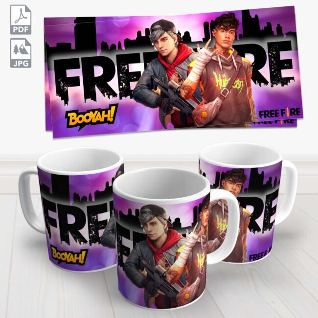 caneca free fire 9