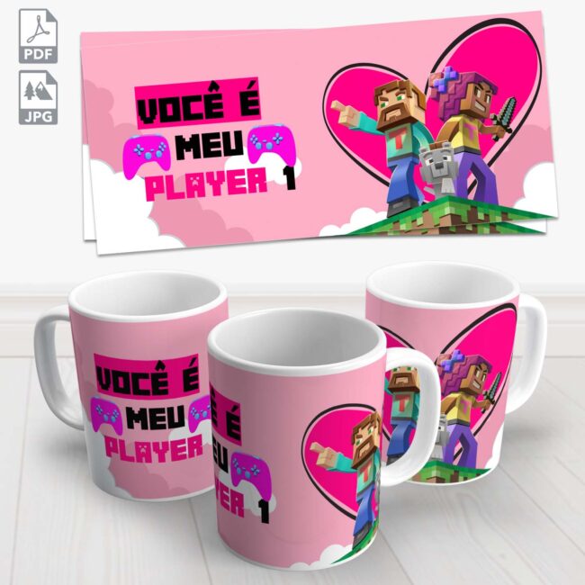 caneca gamer tambem ama 3