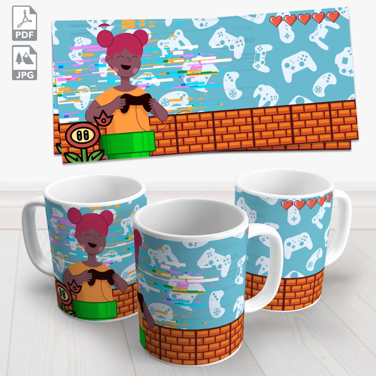 caneca gamer tambem ama 7