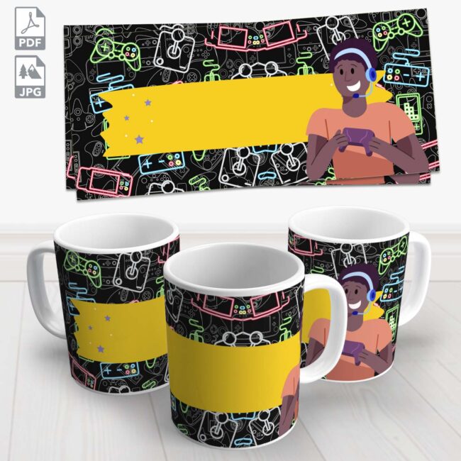 caneca gamer tambem ama 9