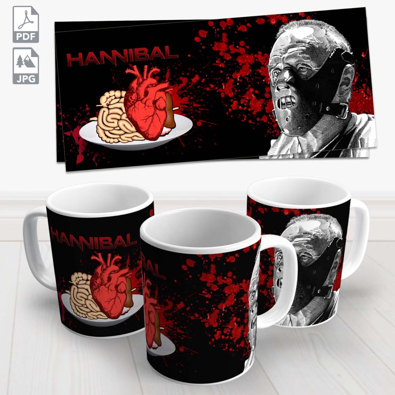 caneca halloween hannibal