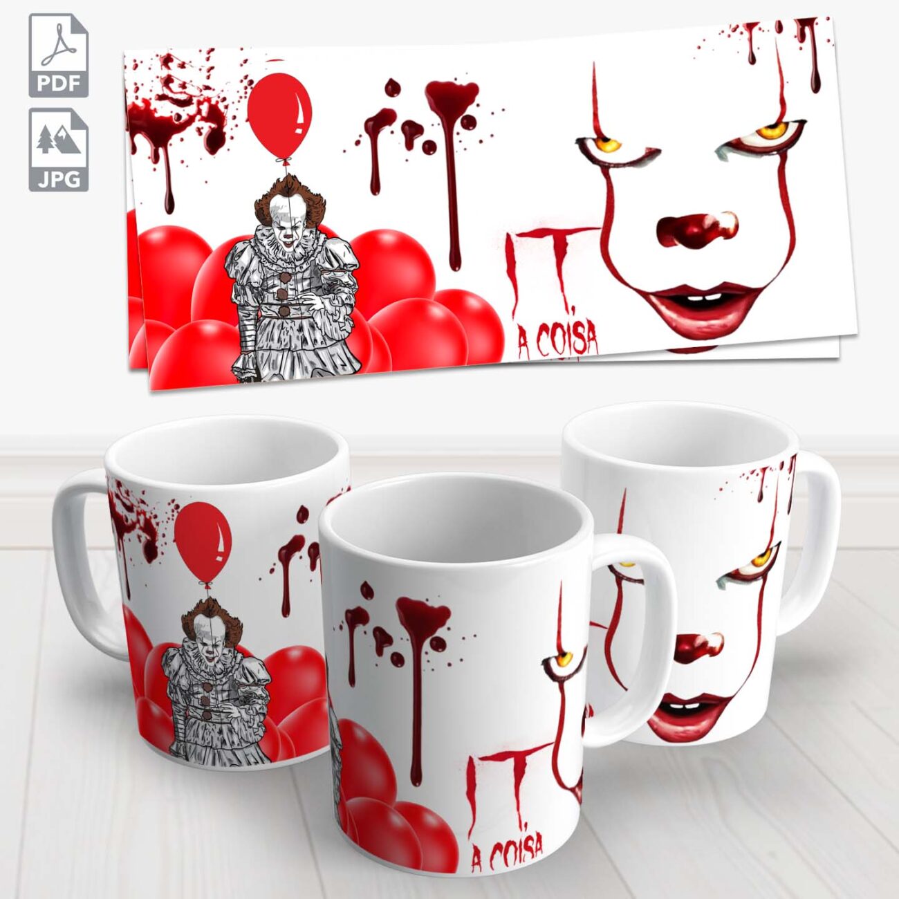 caneca halloween it a coisa