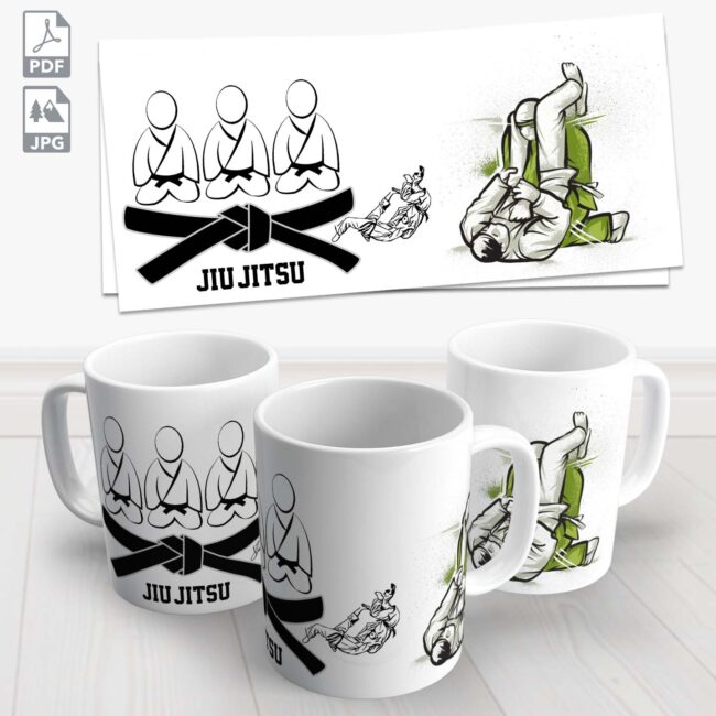 caneca jiu jitsu artes marciais