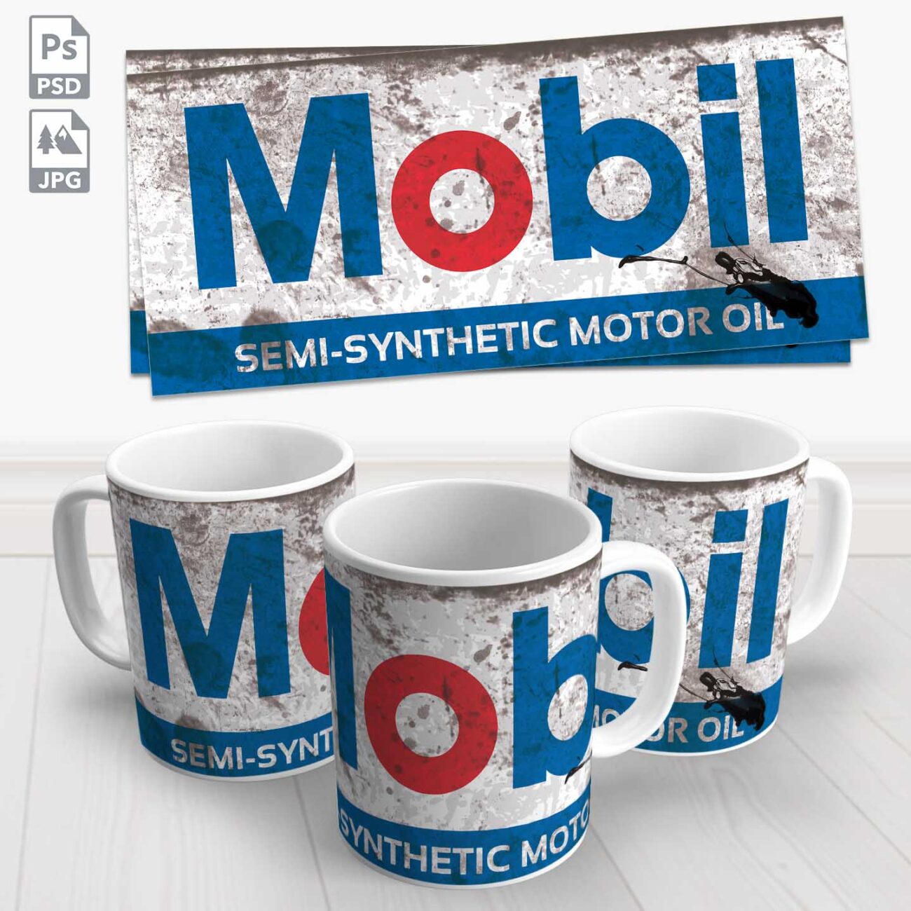 caneca lata de oleo mobil