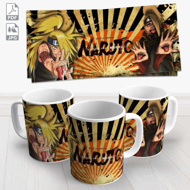 caneca naruto deidara