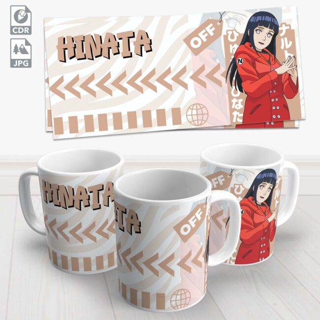 caneca naruto drip hinata