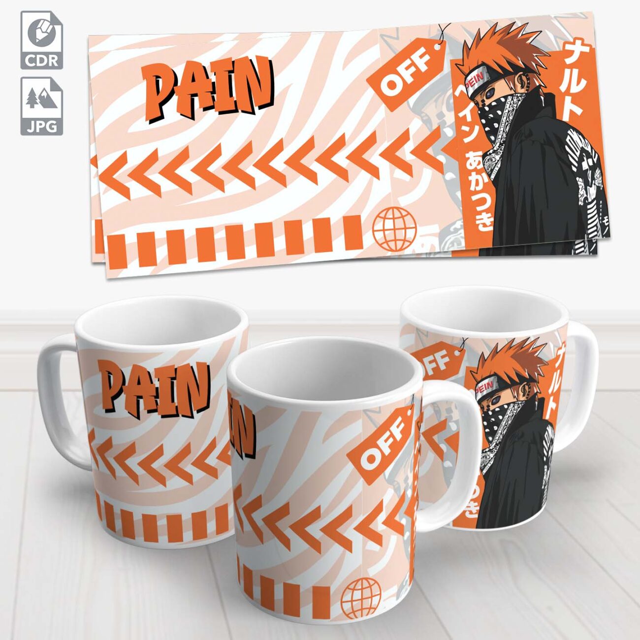 caneca naruto drip pain