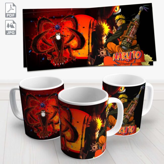 caneca naruto kurama 1