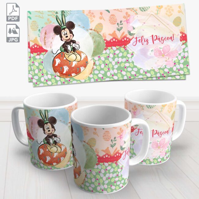 caneca pascoa mickey