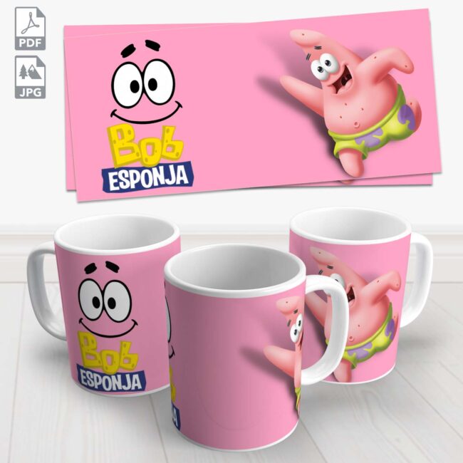 caneca patrick bob esponja