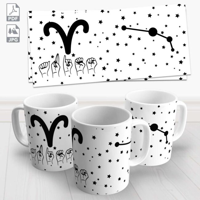 caneca signo aries