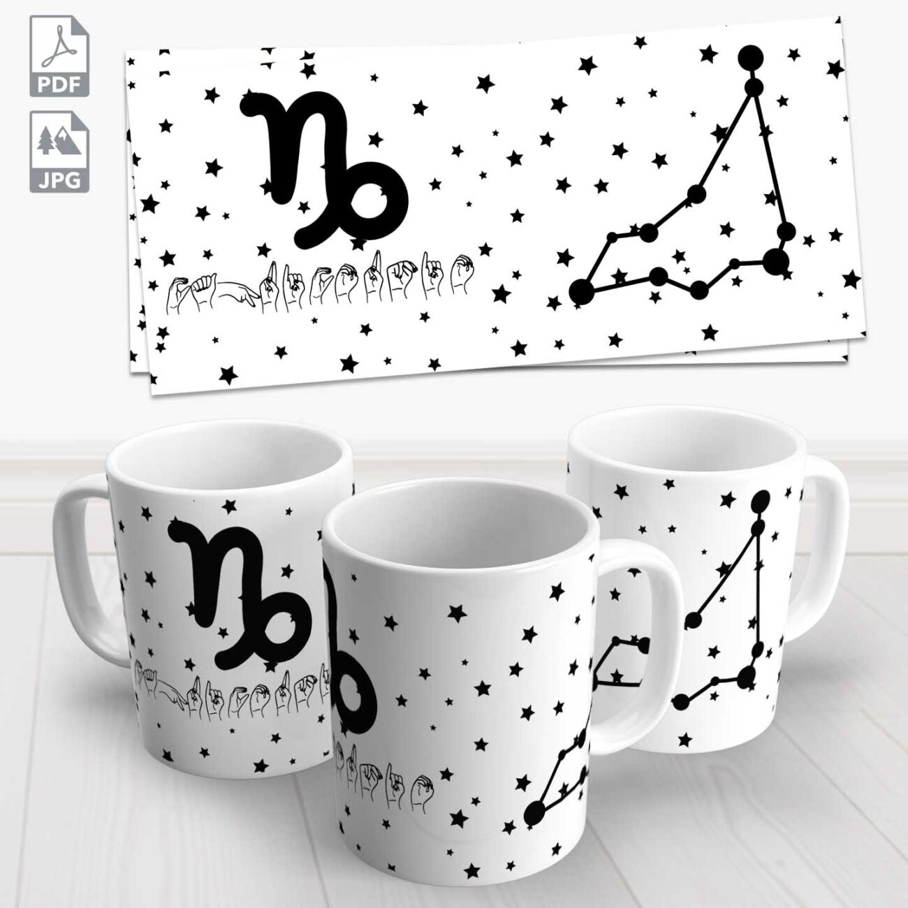 caneca signo capricornio