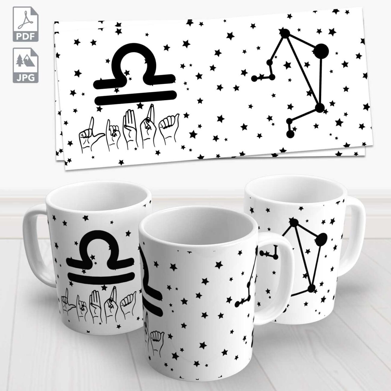 caneca signo libra