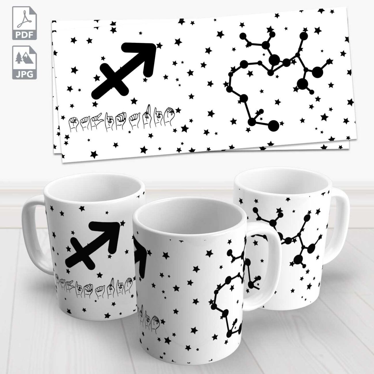 caneca signo sagitario