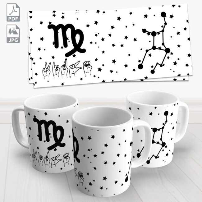 caneca signo virgem