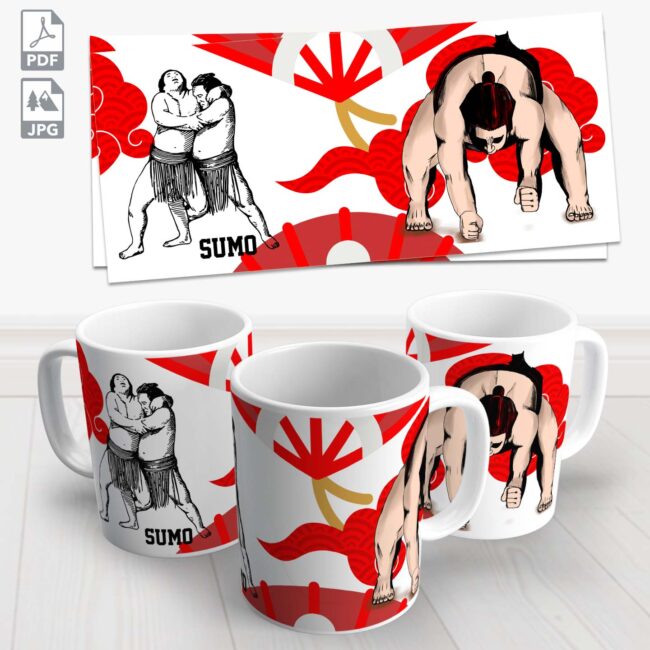 caneca sumo artes marciais