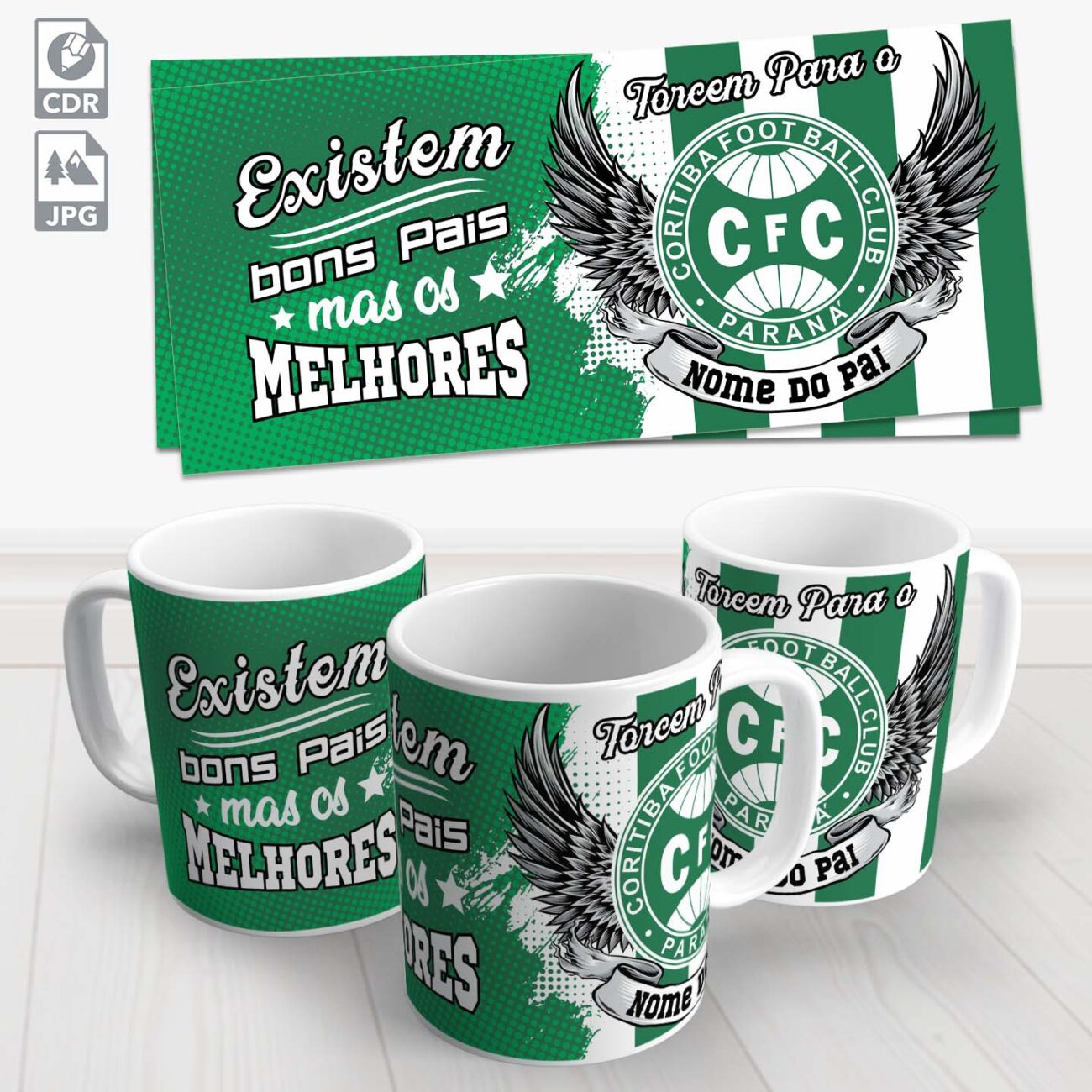 caneca dia dos pais coritiba