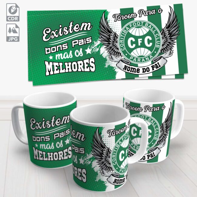 caneca dia dos pais coritiba