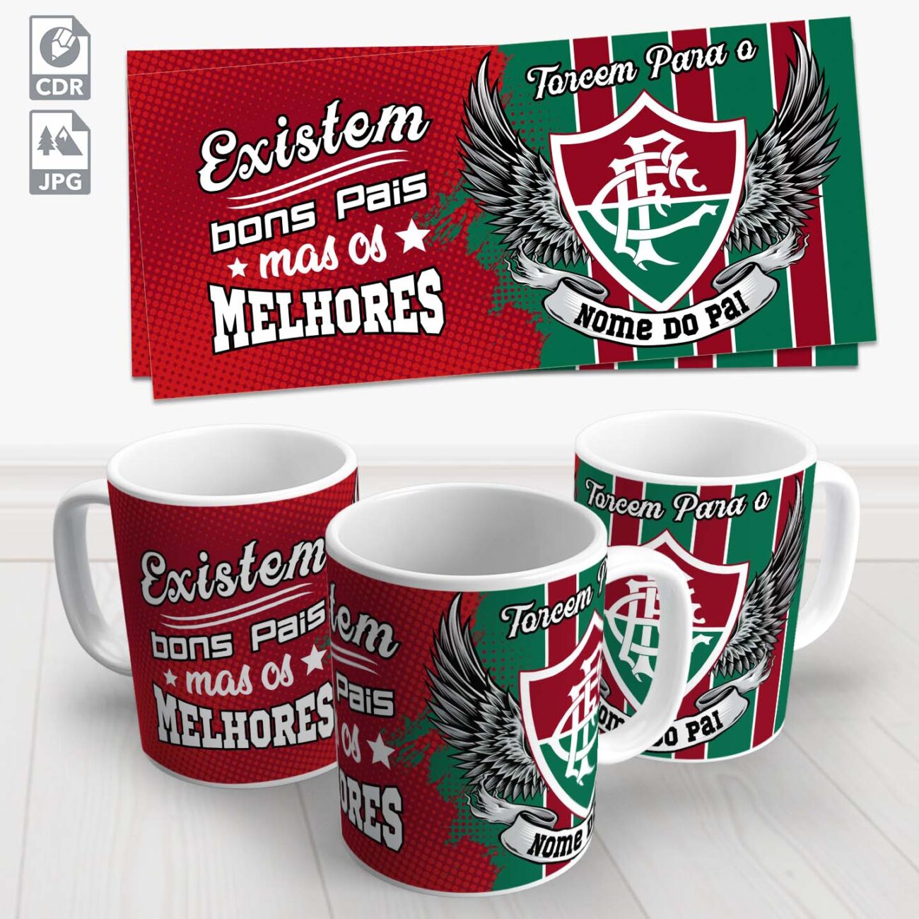 caneca dia dos pais fluminense