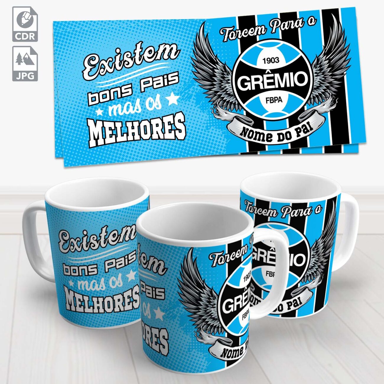 caneca dia dos pais gremio