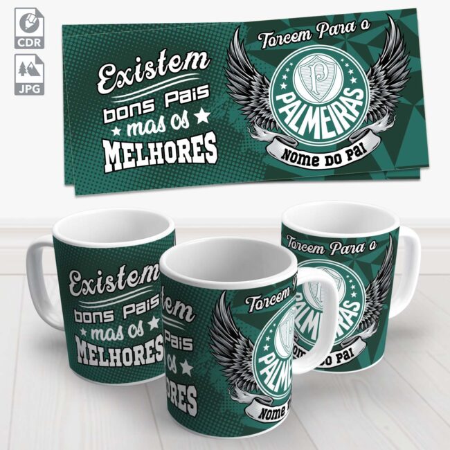 caneca dia dos pais palmeiras