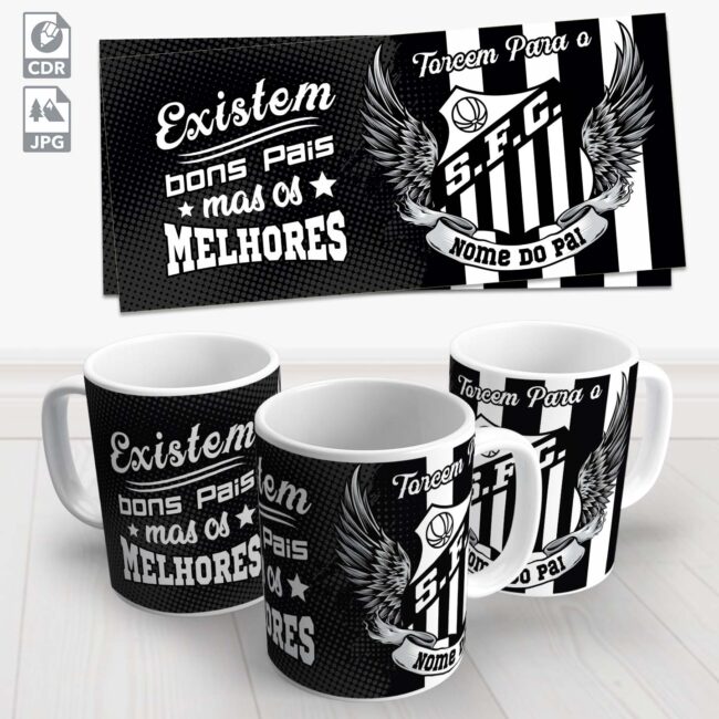 caneca dia dos pais santos